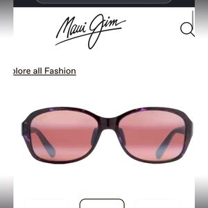 Maui Jim Koki Beach unisex sunglasses with rose lenses